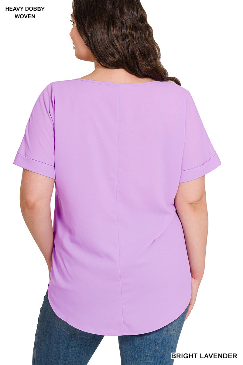 Curvy Make Life Easy Top (Lavender)