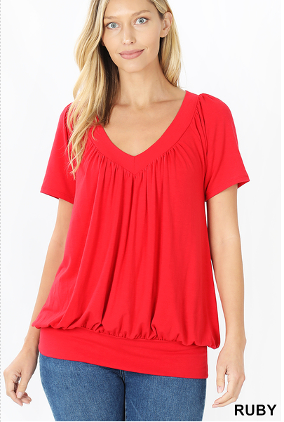 Sheer Bliss Top (Red)