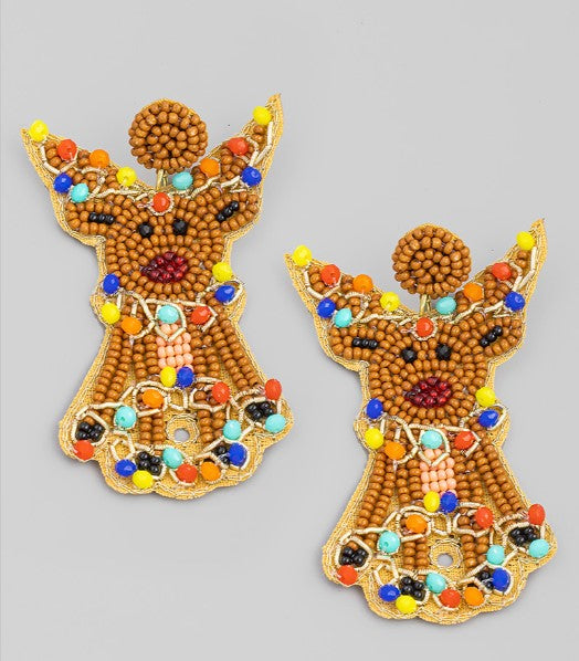 Razzle Dazzle Rudolph Earring