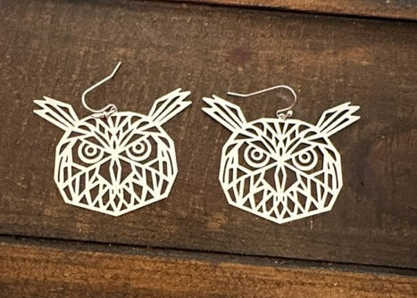 Magee Owl Earring (Silver)