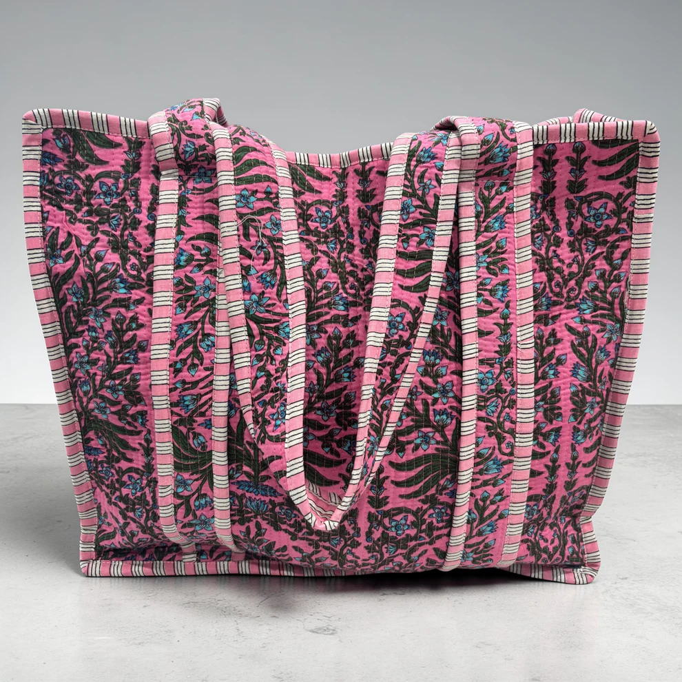 Raja Quilted Tote - Summer Vine - Delta Swanky Girl