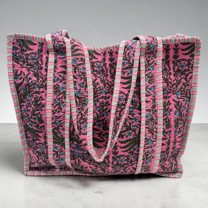 Raja Quilted Tote - Summer Vine - Delta Swanky Girl