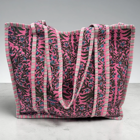 Raja Quilted Tote - Summer Vine - Delta Swanky Girl