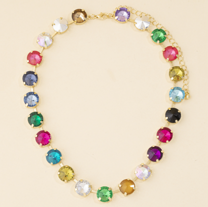 All That Jazz Chunky Crystal Collar Necklace