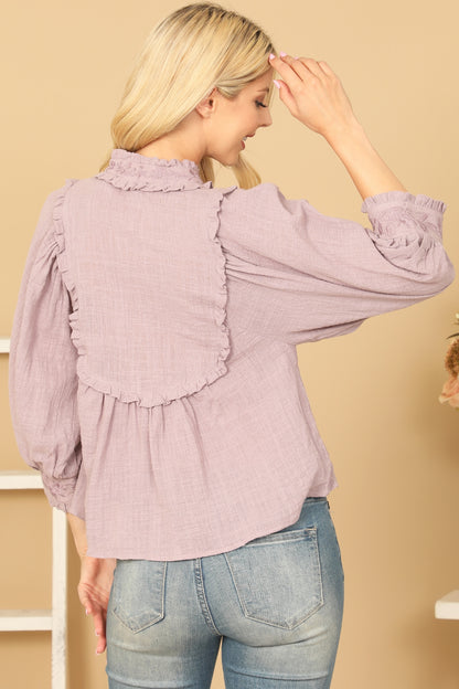 Ivy Jane Embroidered Top (Lilac)