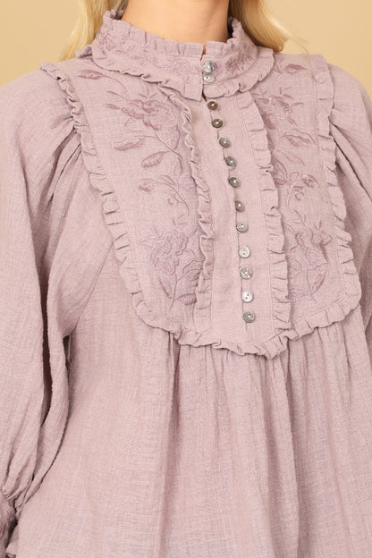 Ivy Jane Embroidered Top (Lilac)