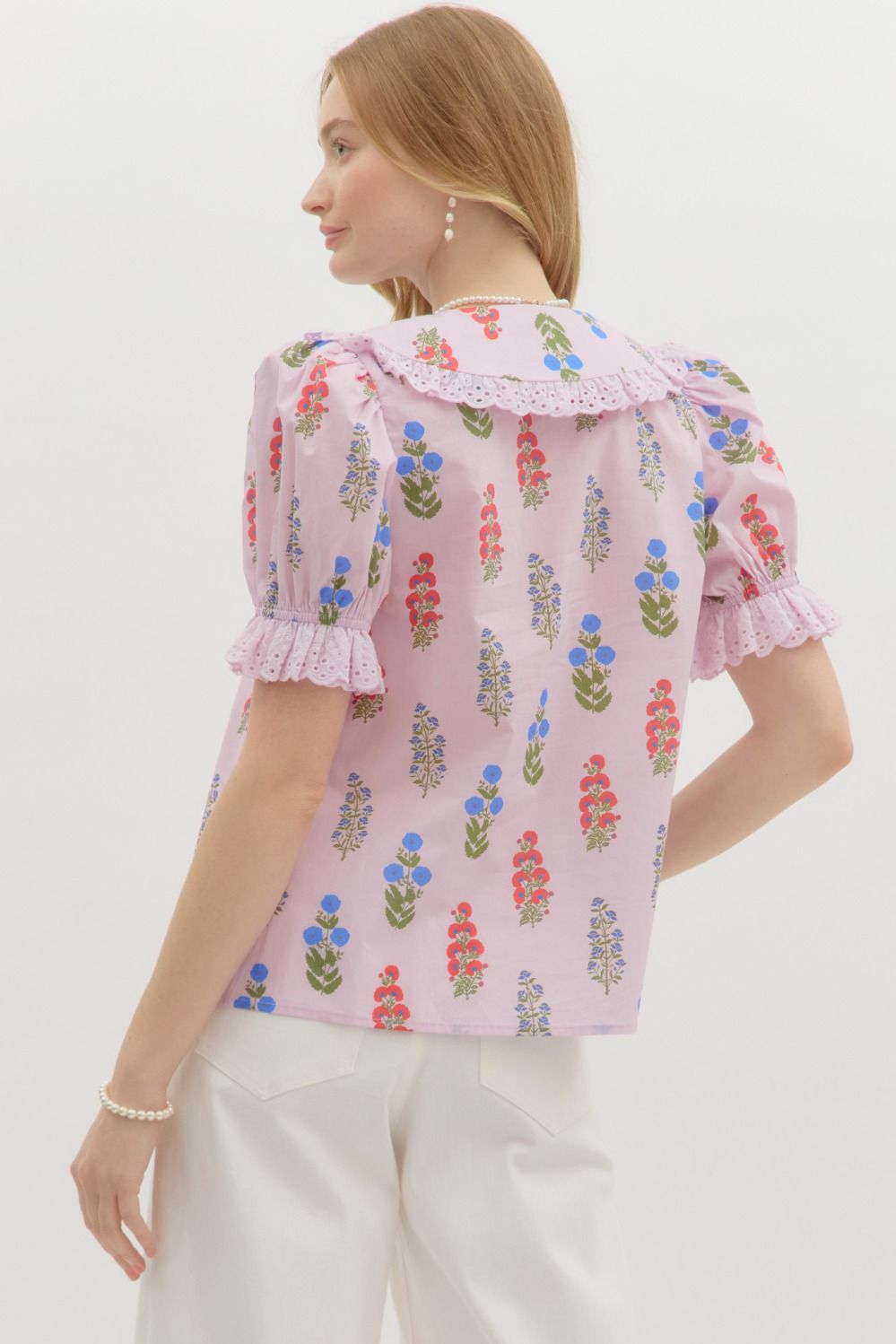 Juliet Floral Top (Lilac)