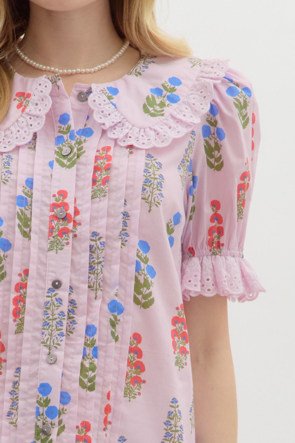 Juliet Floral Top (Lilac)