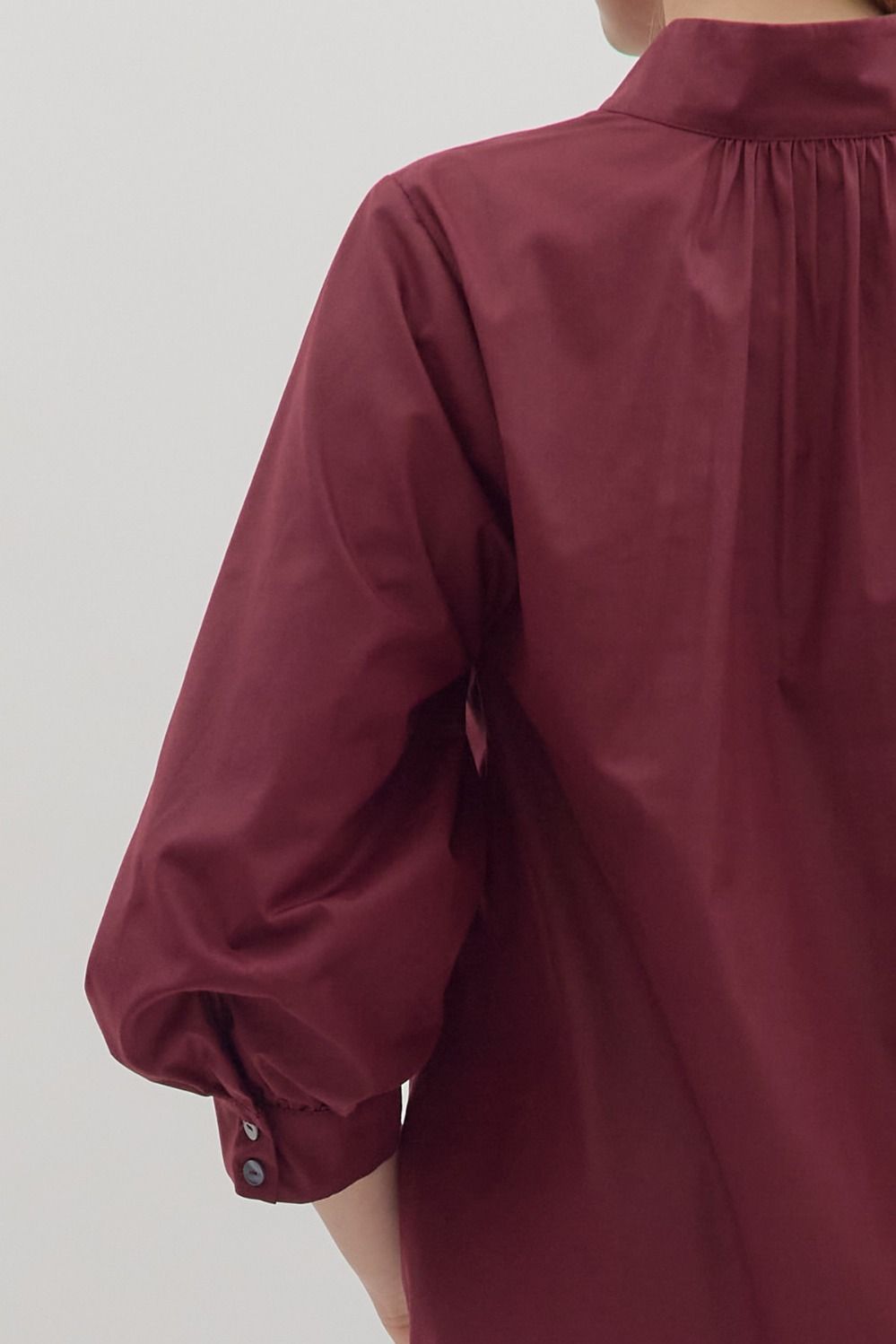 Raising The Bar Split Neck Top - Maroon