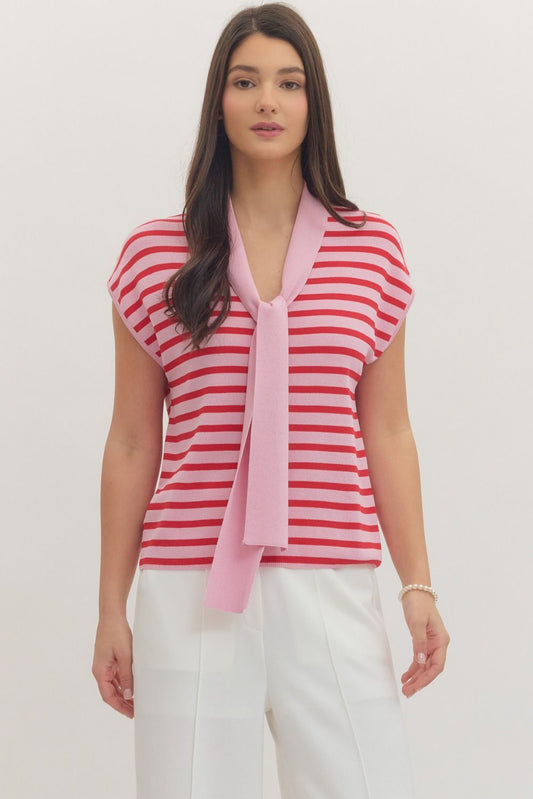 Tea Time Sweater Wrap Knit Top