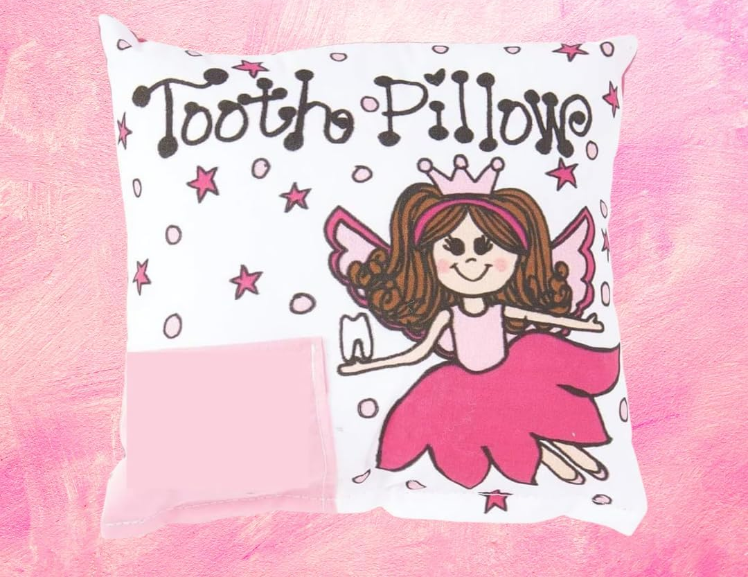 Tooth Fairy Pillow - Pink Brunette - Delta Swanky Girl