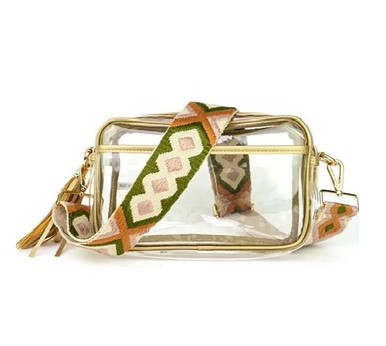 Poppy Clear Crossbody (Gold)