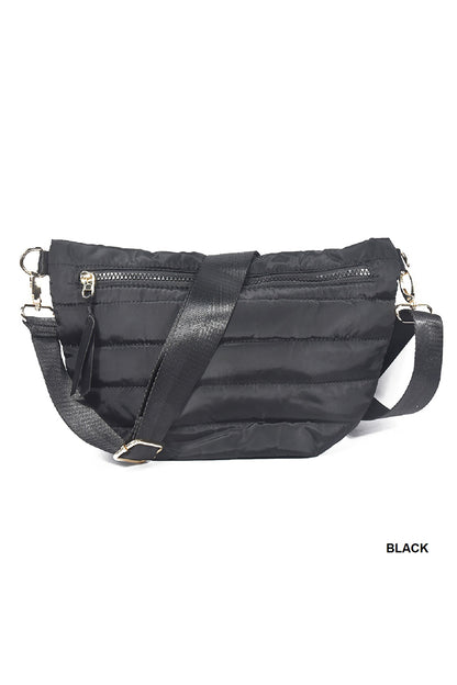 Jolie Puffer Belt Bag (Black)