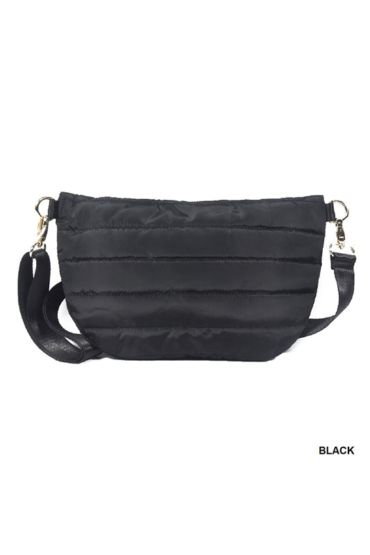 Jolie Puffer Belt Bag (Black)