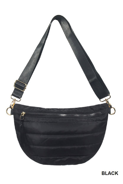 Jolie Puffer Belt Bag (Black)