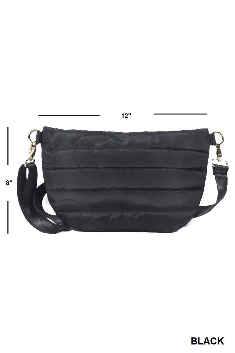 Jolie Puffer Belt Bag (Black)