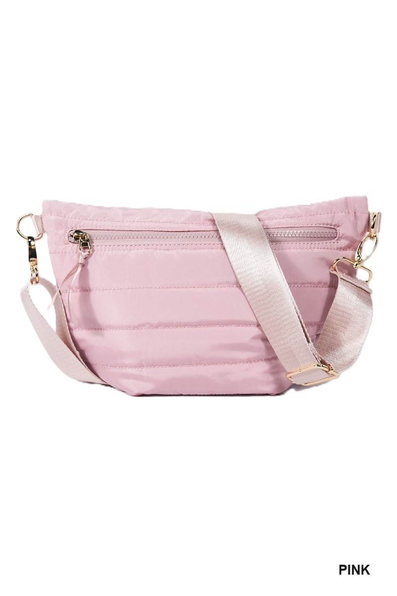 Jolie Puffer Belt Bag (Pink)