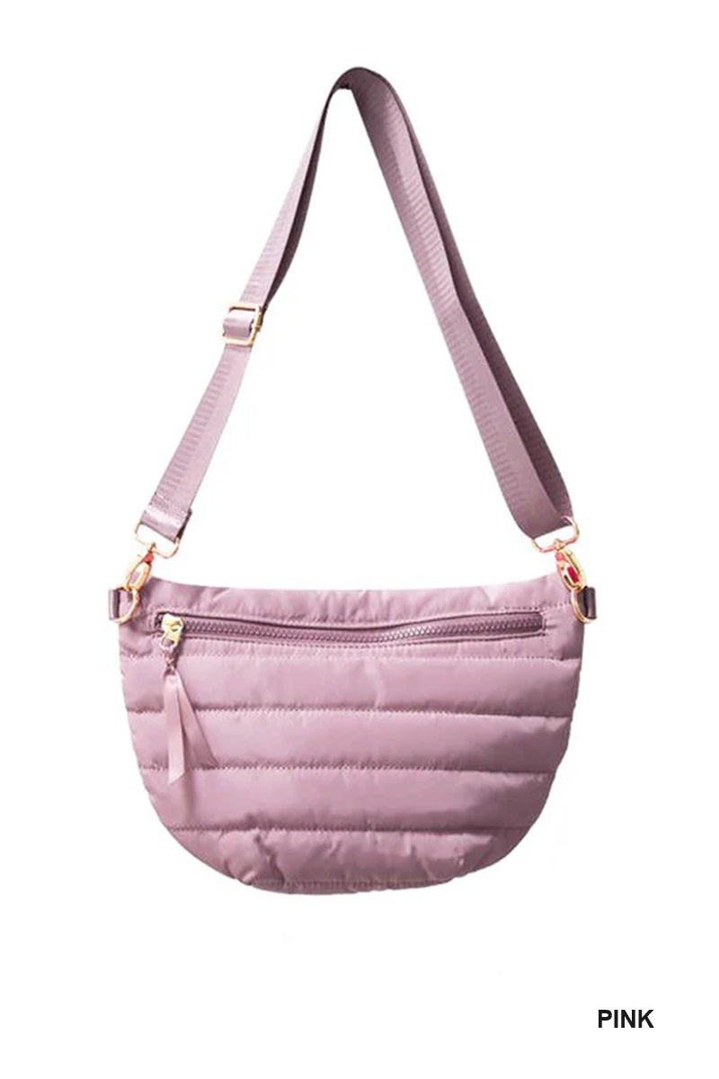 Jolie Puffer Belt Bag (Pink)