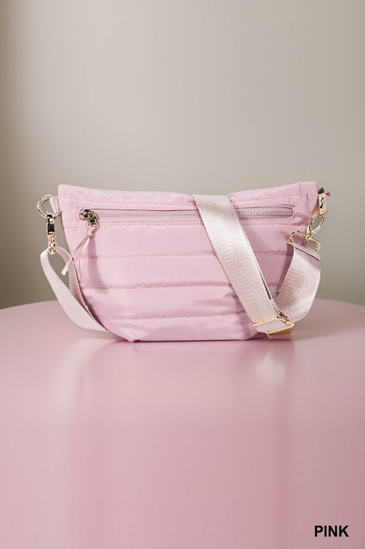 Jolie Puffer Belt Bag (Pink)