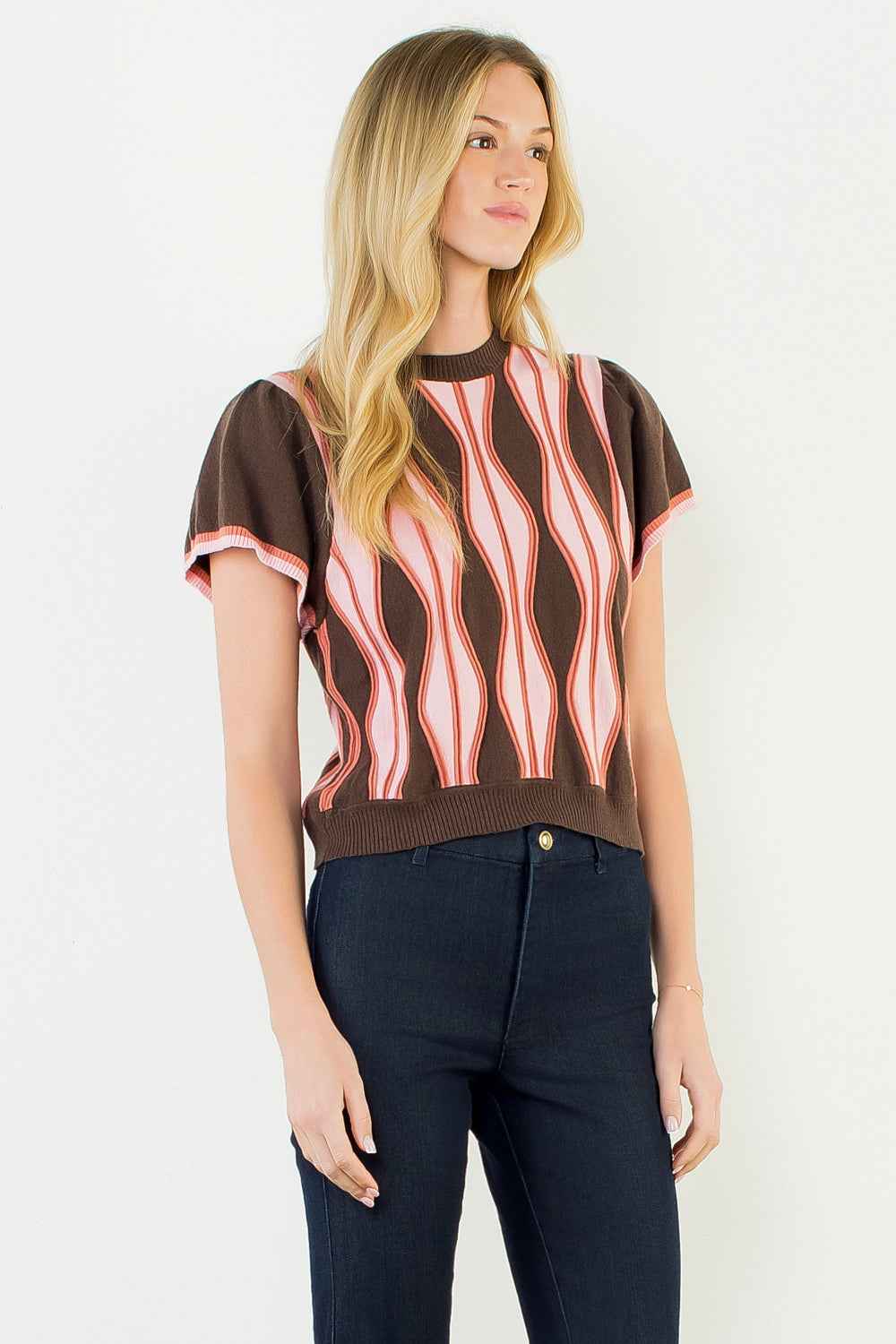 Donnelly Abstract Stripe Sweater