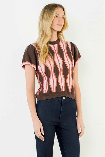 Donnelly Abstract Stripe Sweater