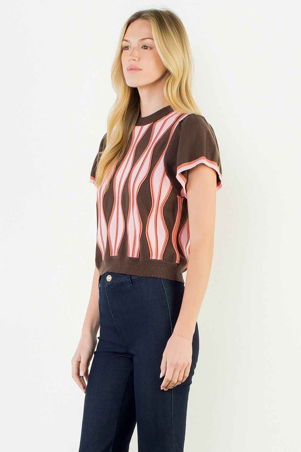 Donnelly Abstract Stripe Sweater