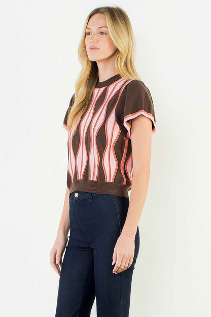 Donnelly Abstract Stripe Sweater
