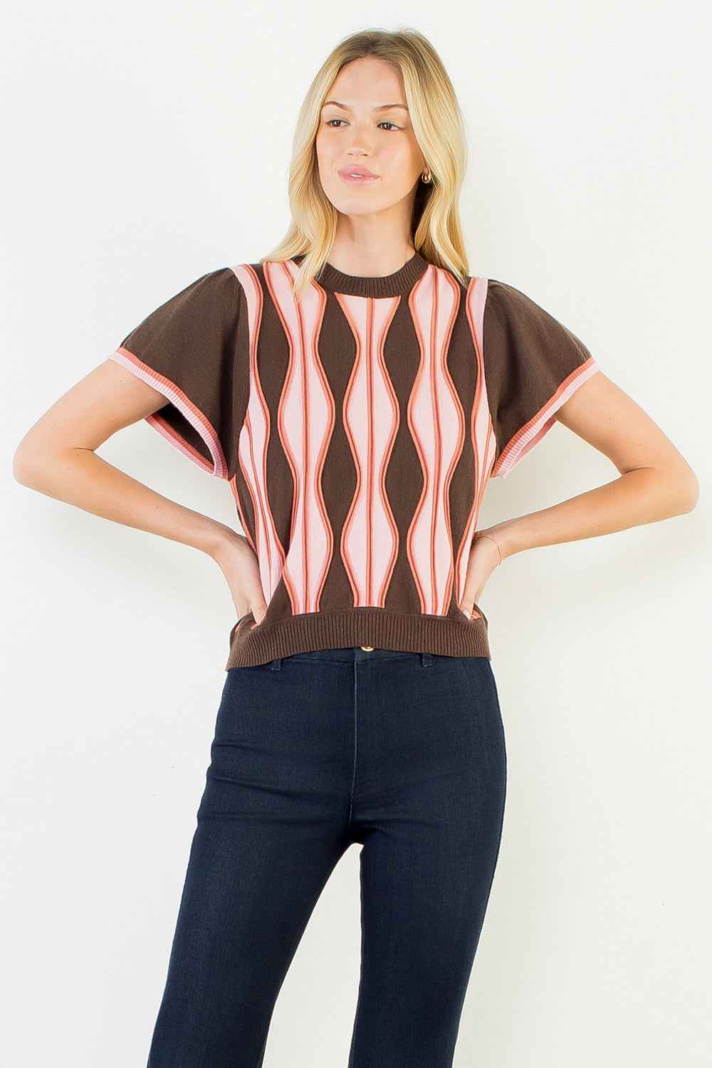 Donnelly Abstract Stripe Sweater