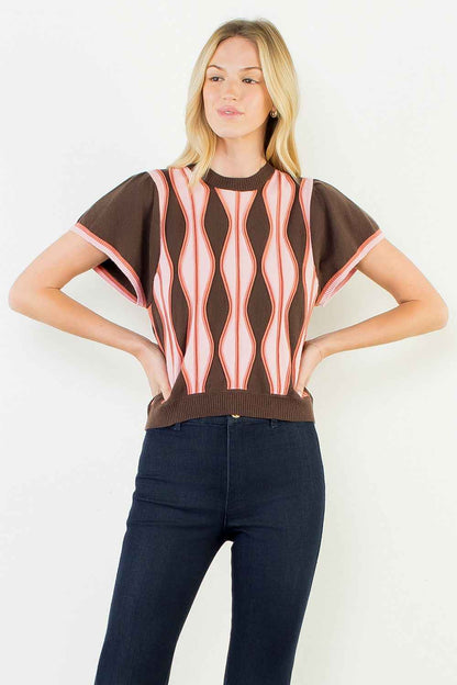 Donnelly Abstract Stripe Sweater