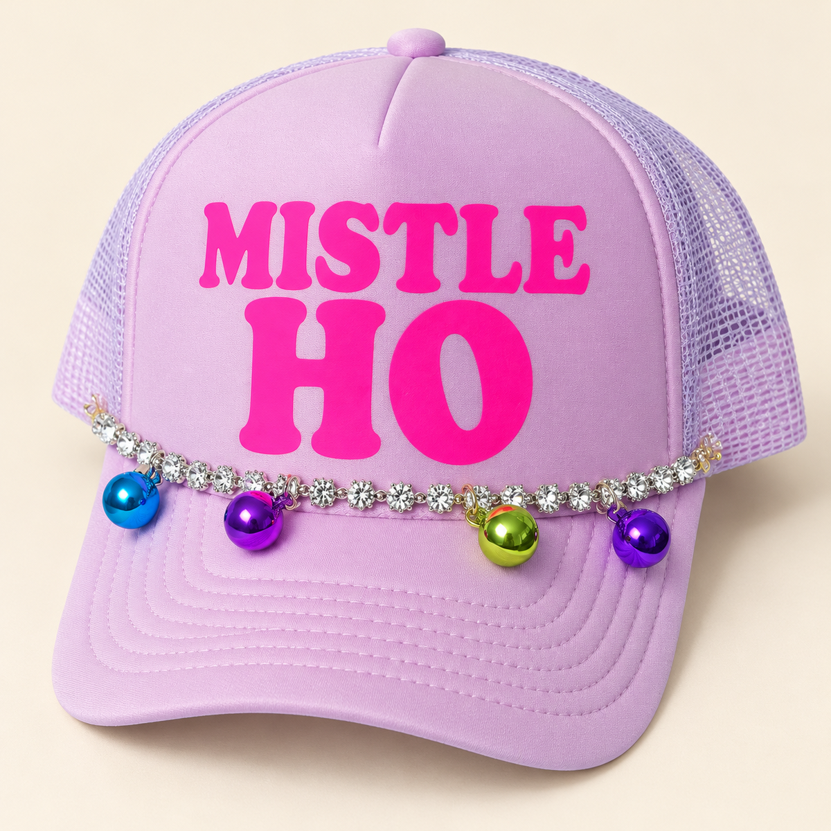 The Merry Mischief Trucker Hat | Embellished Christmas Hat