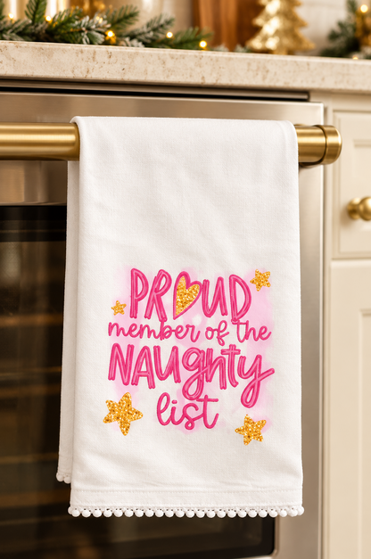 The Christmas Cheer Tea Towel | Festive & Funny Holiday Kitchen Towel