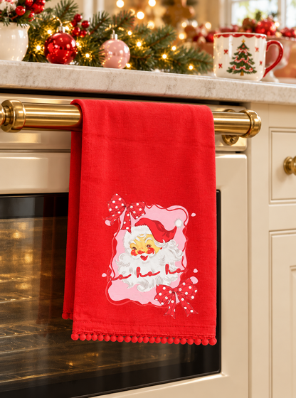 The Christmas Cheer Tea Towel | Festive & Funny Holiday Kitchen Towel