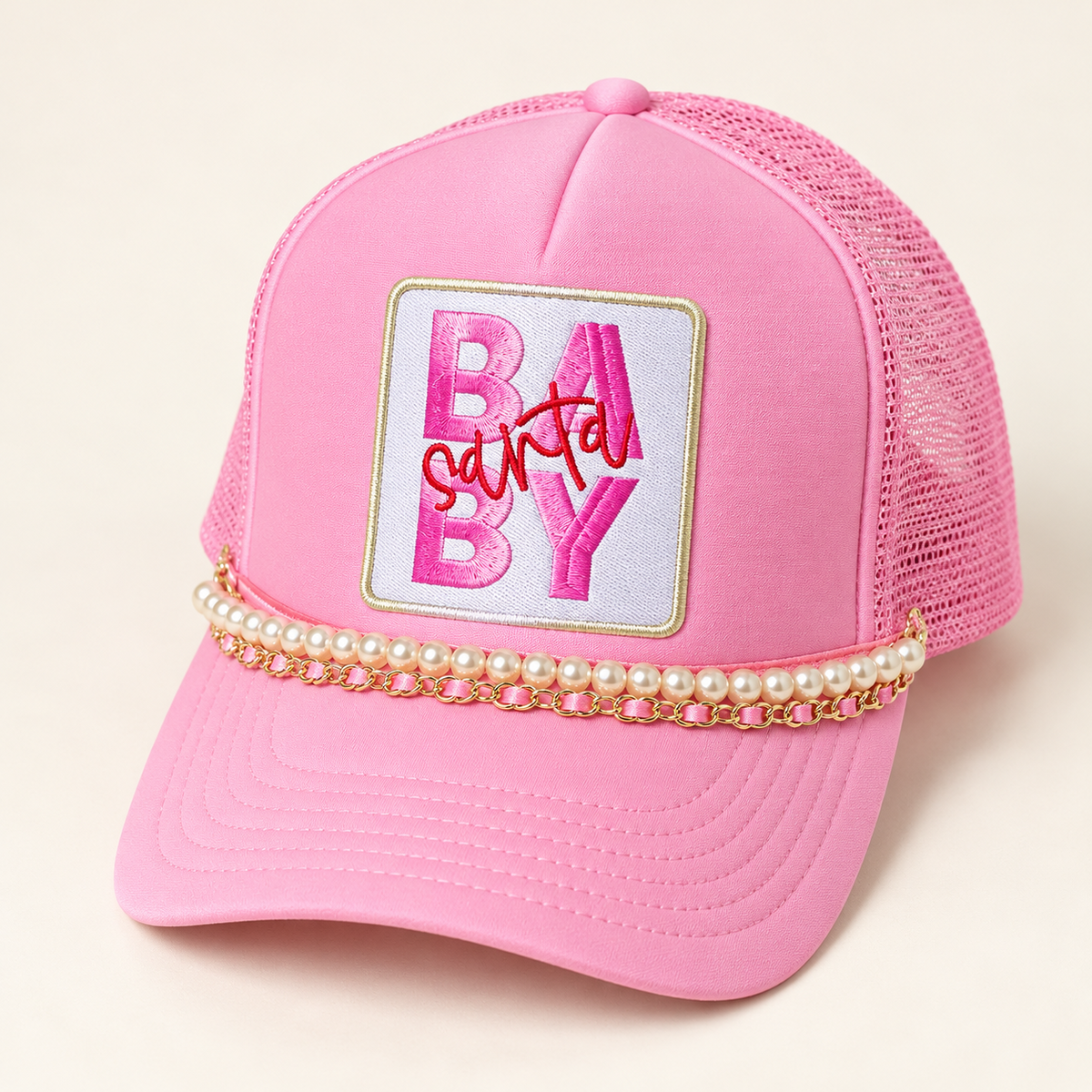 The Merry Mischief Trucker Hat | Embellished Christmas Hat