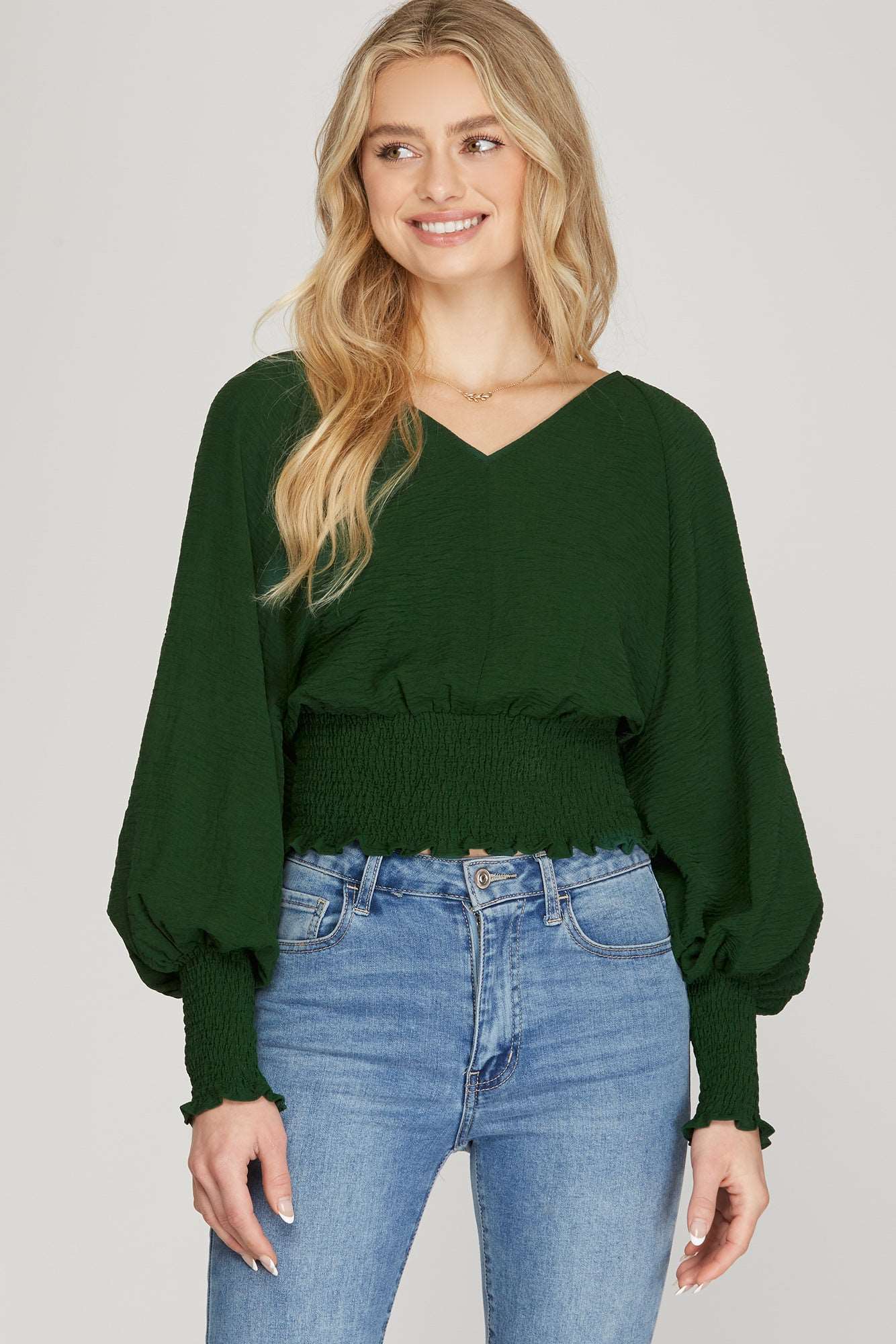 The Georgiana Top (Green)