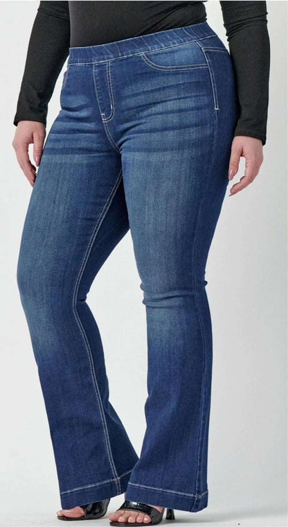 Curvy Frilly Flare Jeans