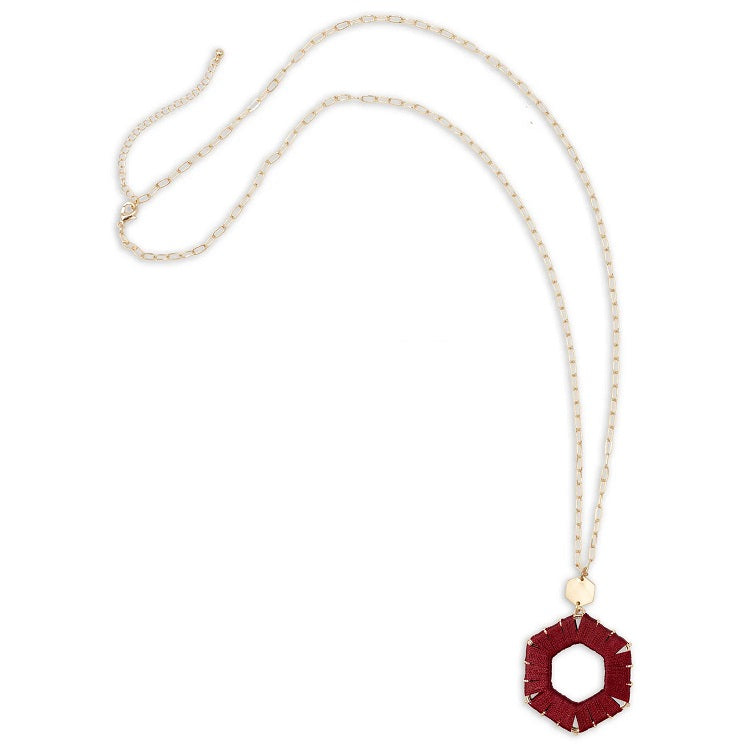 Southern Soul Necklace (Maroon) - Delta Swanky Girl