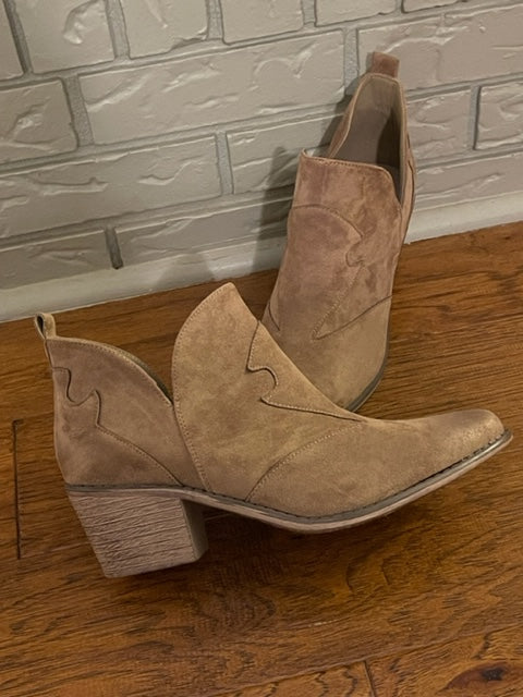 The Carigan Boot (Taupe) - Delta Swanky Girl